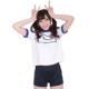 ゼッケン付き体操服 (ネイビー)