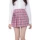 鉄板スタイルチェックスカート (ピンク)