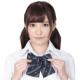 きゅん可愛スクールリボン (紋章ブルーストライプ)